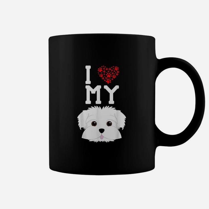 I Love My Dog Maltese Animal Lover Best Friend Coffee Mug
