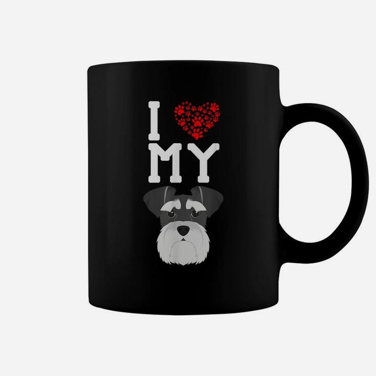 I Love My Dog - Schnauzer Animal Lover Best Friend Coffee Mug