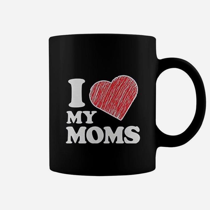 I Love My Moms Coffee Mug