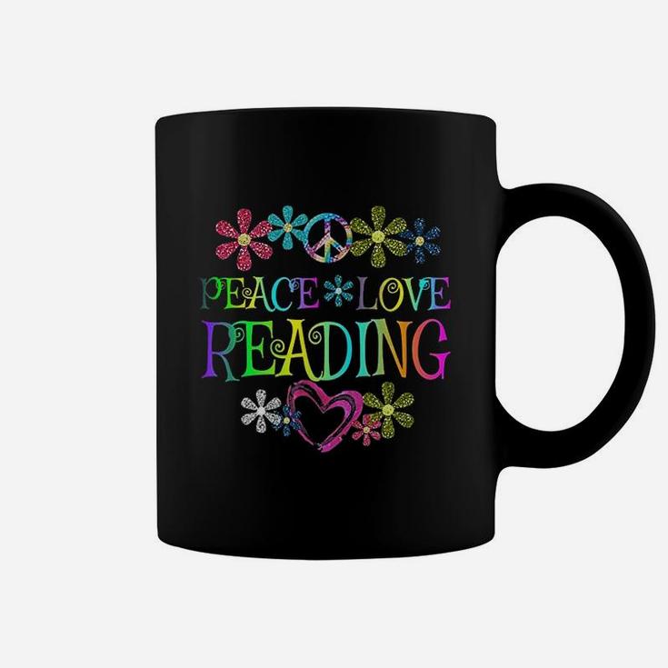 I Love Reading Peace Love Reading Coffee Mug