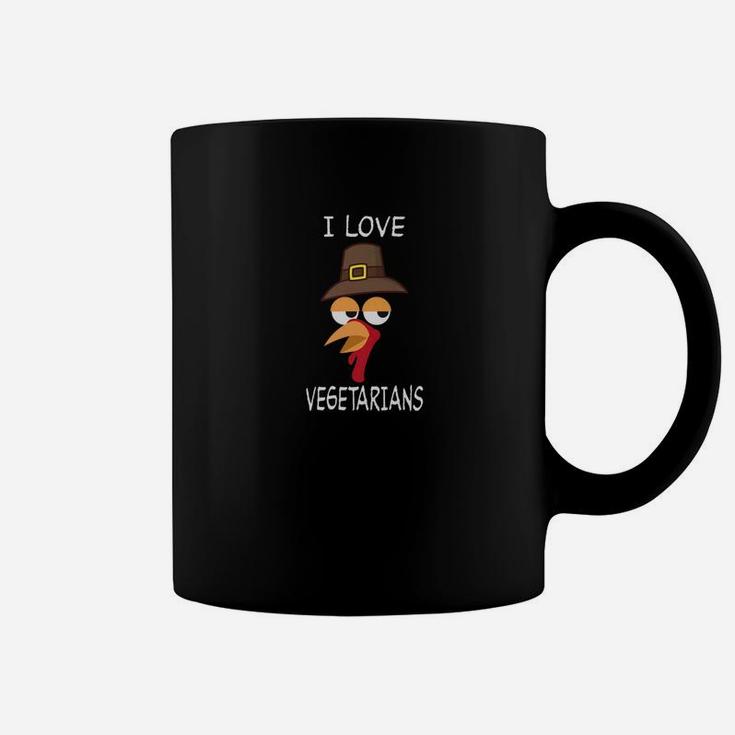 I Love Vegetarians Funny Turkey Animal Rights Vegan Coffee Mug I Love Vegetarians Funny Turkey Animal Rights Vegan Coffee Mug
