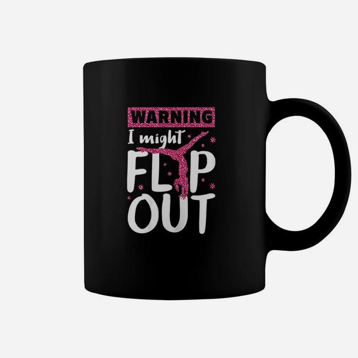 I Might Flip Out Funny Gymnast Cheerleading Gift Coffee Mug