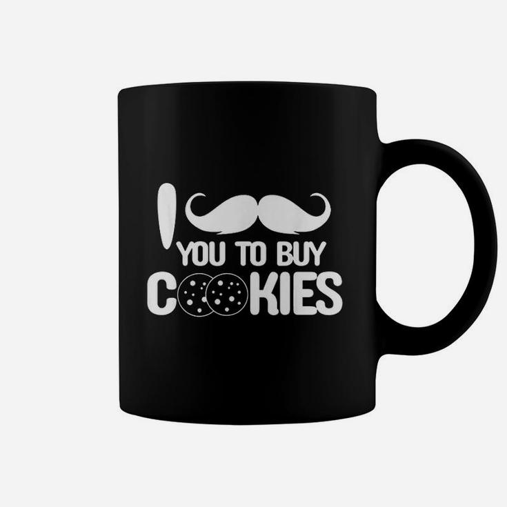 I Mustache You To Buy Cookies Scouting Dad Gif Coffee Mug