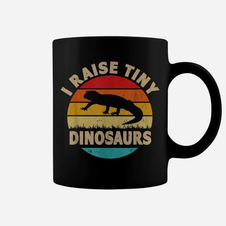 I Raise Tiny Dinosaur Vintage Retro Funny Leopard Gecko Coffee Mug