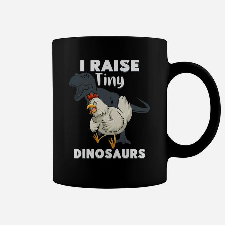 I Raise Tiny Dinosaurs Retro Chicken Funny Gift Farm Lover Coffee Mug