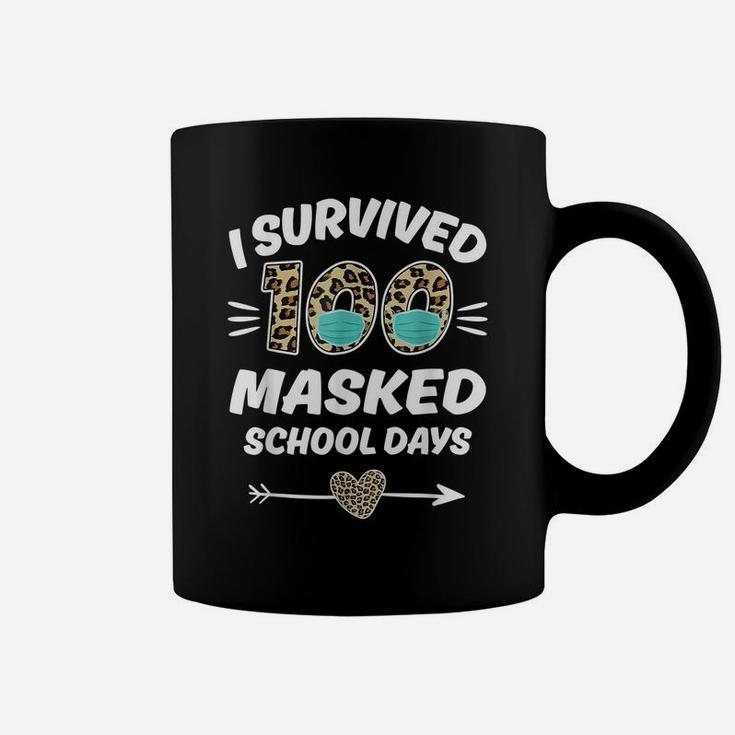 I Survived 100 Masked School Days Funny 100Th Day Of School Coffee Mug