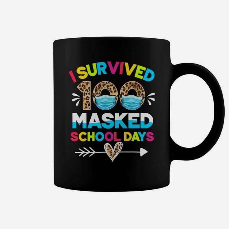 I Survived 100 Masked School Days Funny 100Th Day Of School Coffee Mug