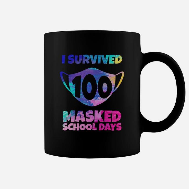 I Survived 100 Masked School Days Student Teacher Funny Gift Coffee Mug