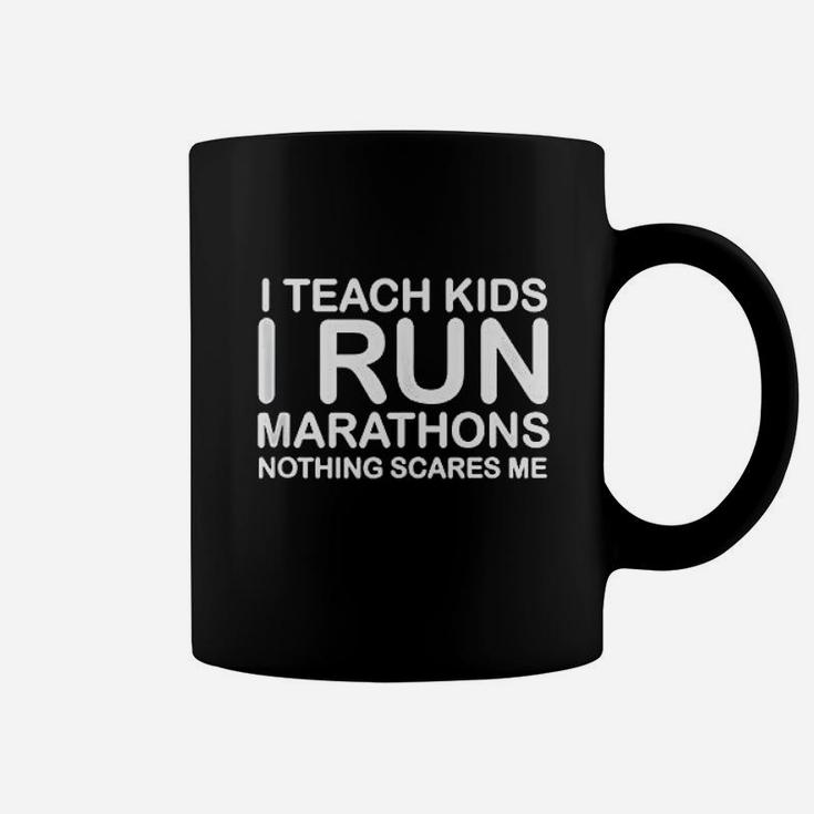 I Teach Kids I Run Marathons Running Ee Gift For Runner Coffee Mug