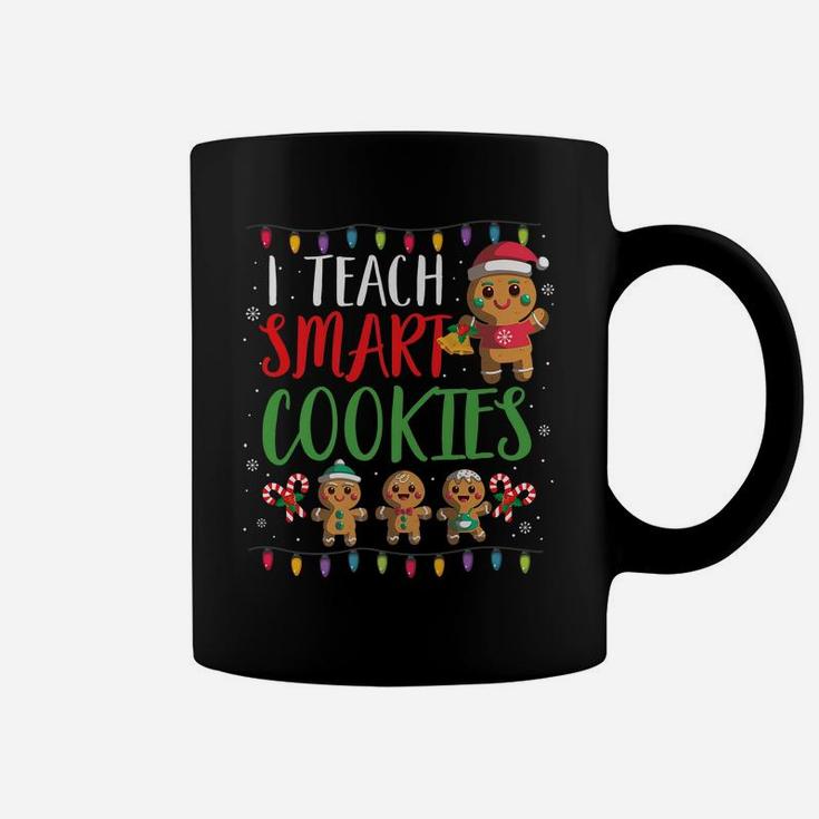 I Teach Smart Cookies Christmas Teacher Gift Gingerbread Coffee Mug