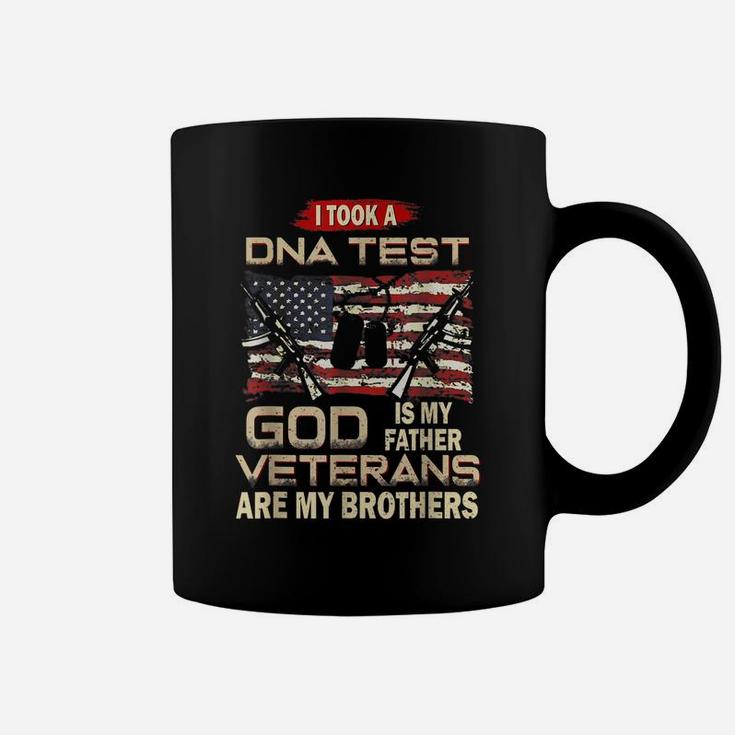 I Took A Dna Test God Is My Father Veterans Are My Brothers Coffee Mug