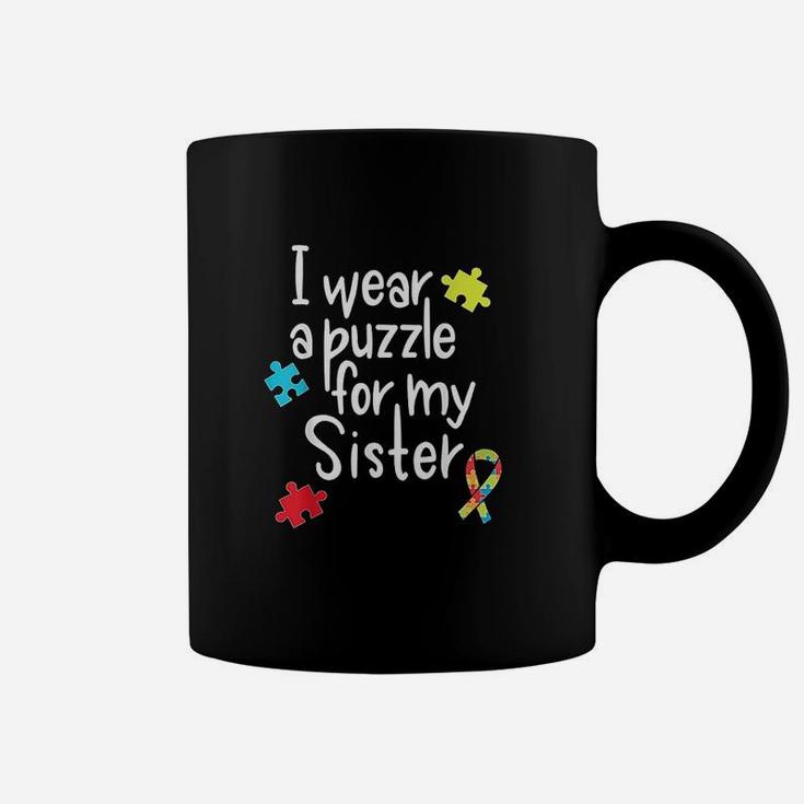 I Wear A Puzzle For My Sister Coffee Mug
