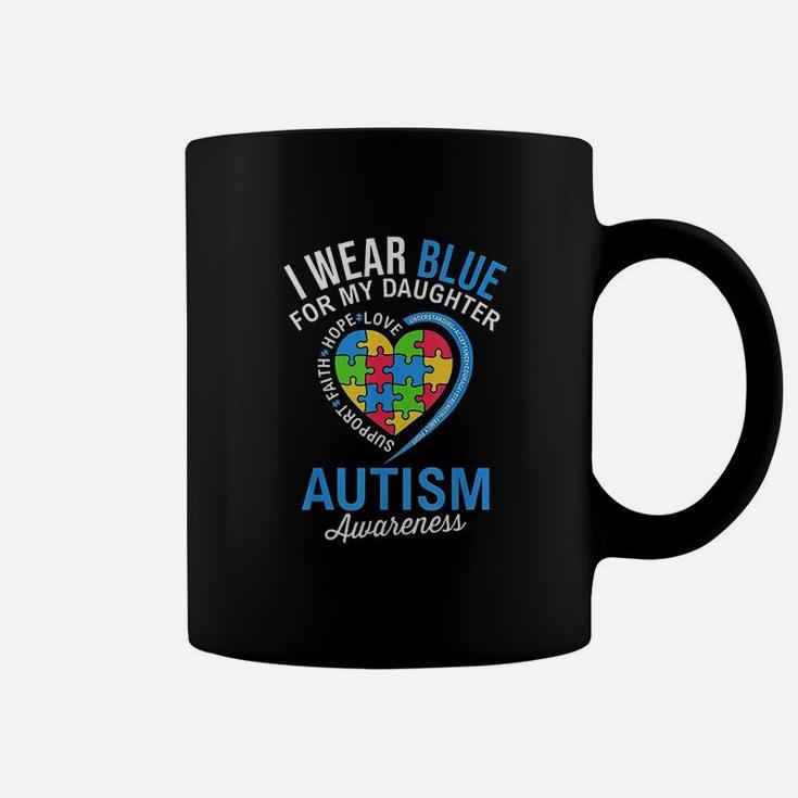 I Wear Blue For My Daughter Awareness Month Coffee Mug