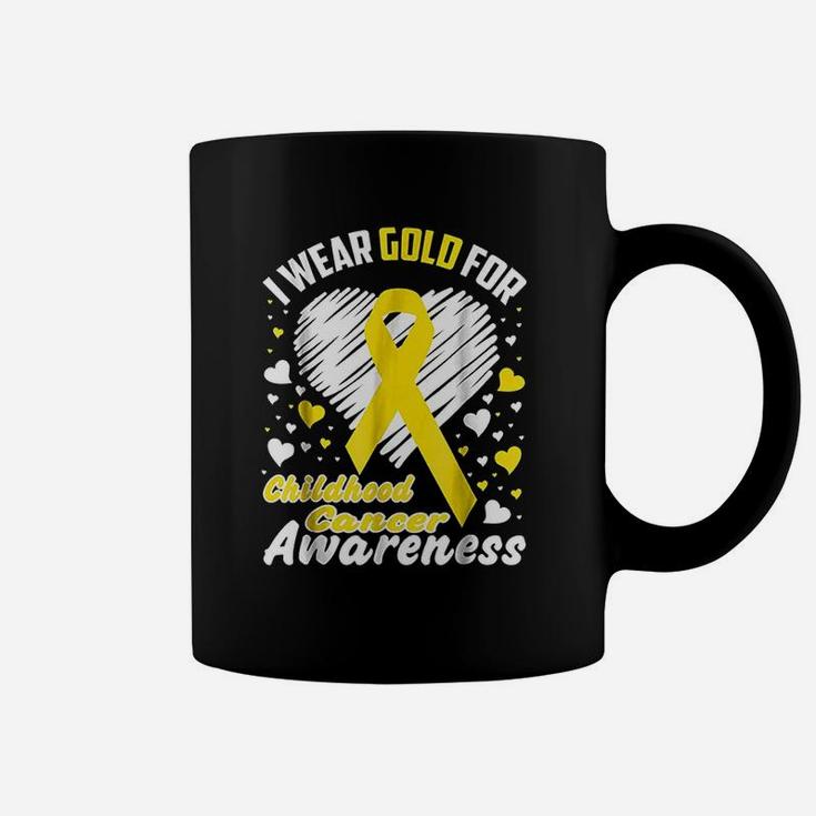 I Wear Gold For Childhood Coffee Mug