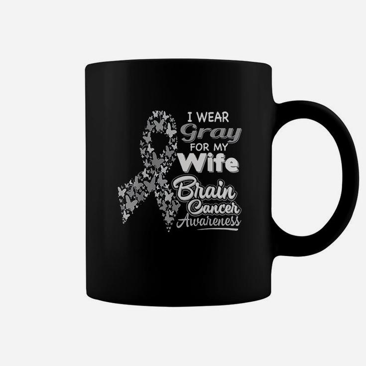 I Wear Gray For My Wife Coffee Mug
