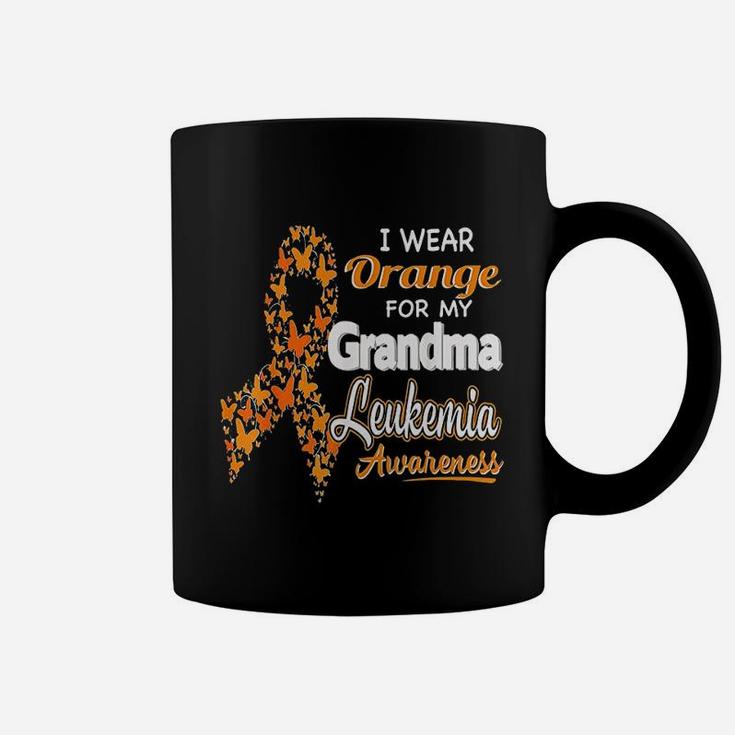 I Wear Orange For My Grandma Leukemia Awareness Coffee Mug