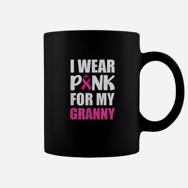 I Wear Pink For Granny Pink Ribbon Coffee Mug