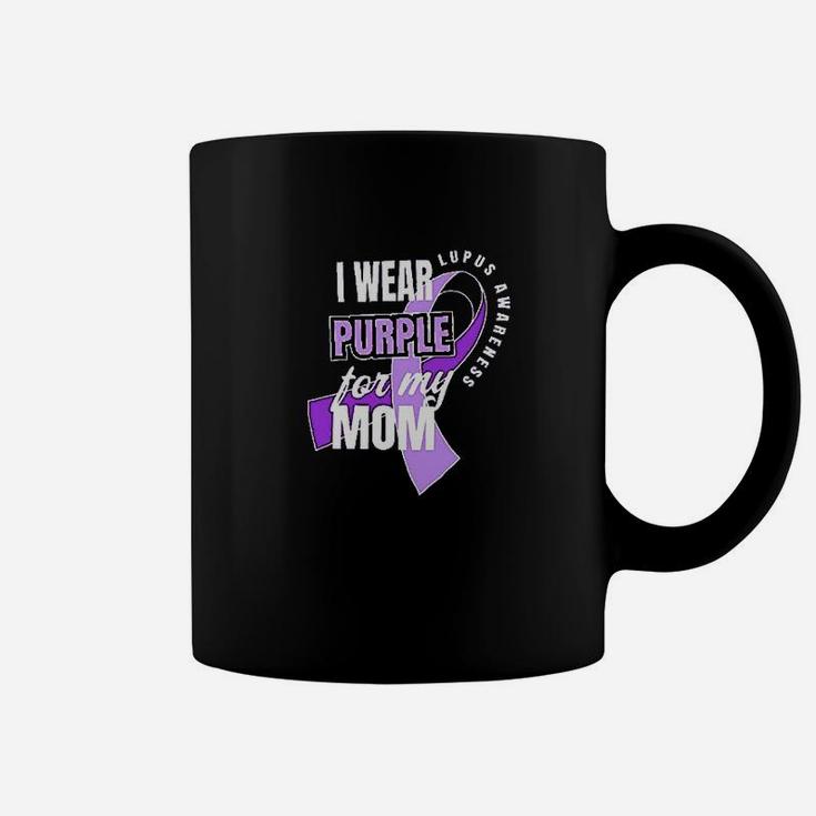 I Wear Purple For My Mom Coffee Mug