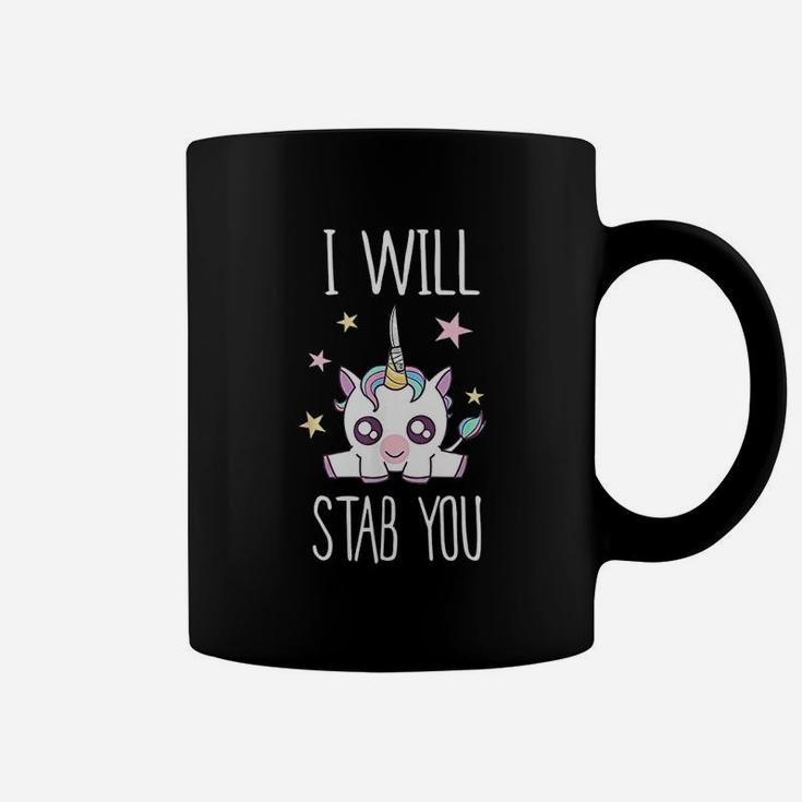 I Will Stab You Unicorn Coffee Mug