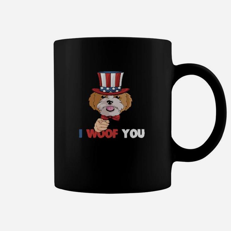 I Woof You 4Th Of July Independence Cute Dogs Coffee Mug