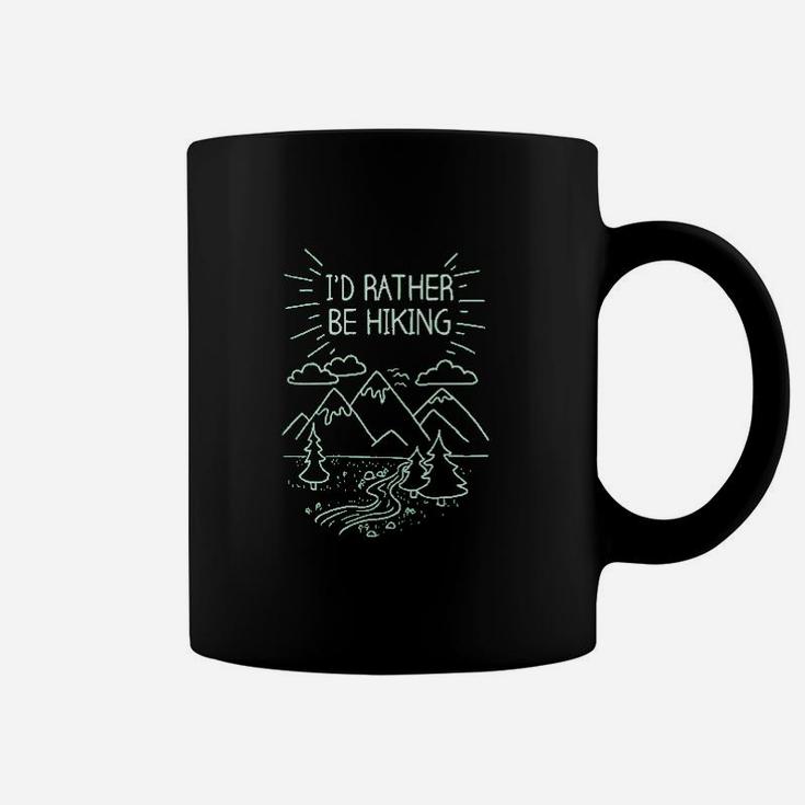 Id Rather Be Hiking Funny Summer Nature Camping Coffee Mug