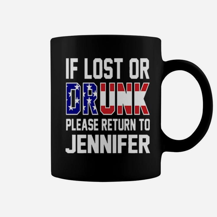 If Lost Or Drunk Please Return To Jennifer 4Th Of July Coffee Mug