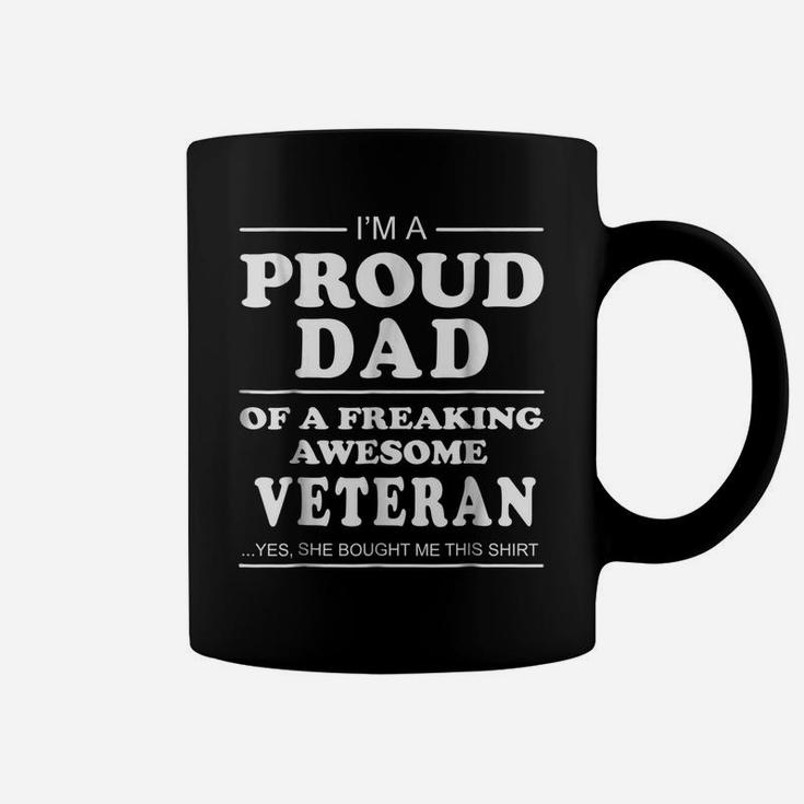 I'm A Proud Dad Of Awesome Veteran Military Veteran Coffee Mug
