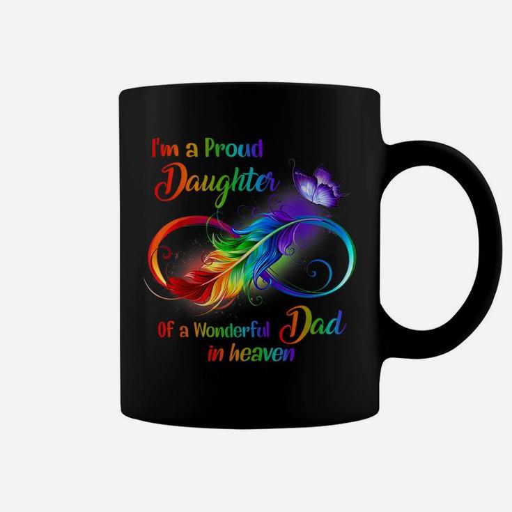 I'm A Proud Daughter Of A Wonderful Dad In Heaven Family Coffee Mug