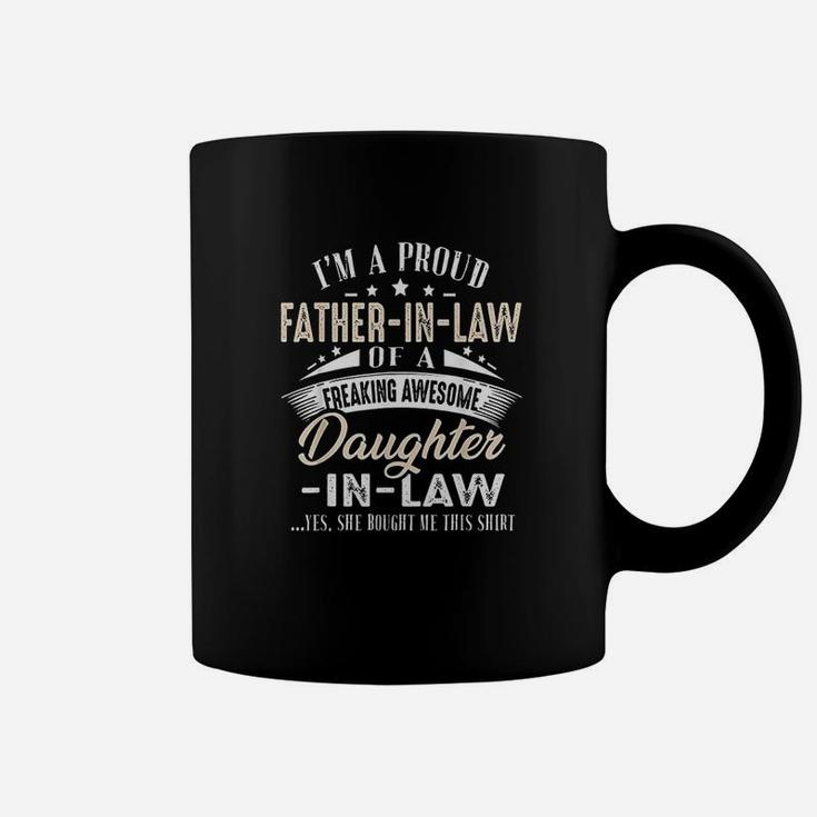 Im A Proud Father In Law Of A Freaking Awesome Daughter Coffee Mug