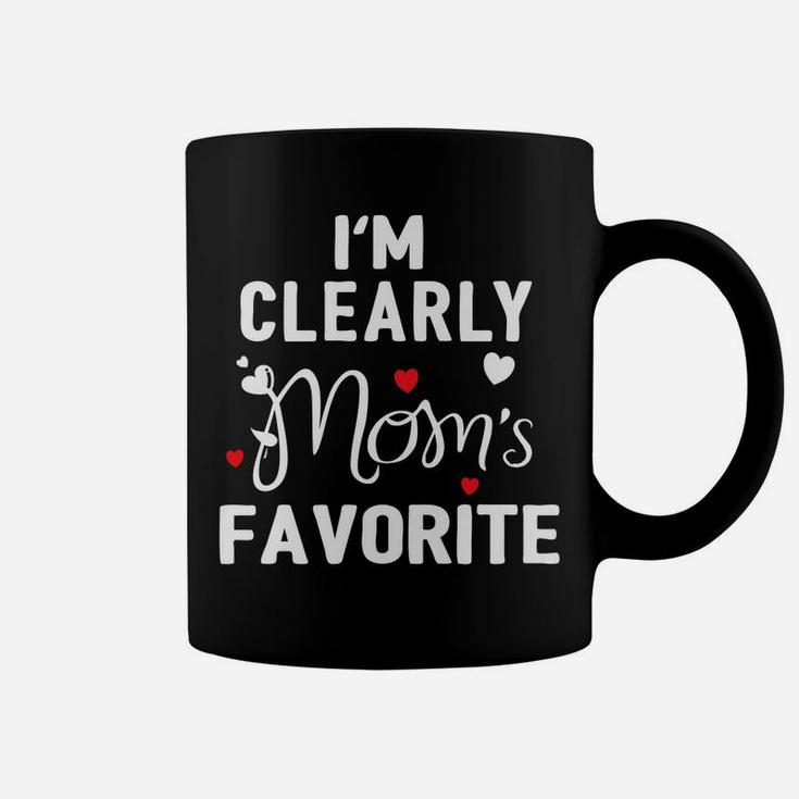 I'm Clearly Mom's Favorite Funny Sibling Humor Gift Coffee Mug