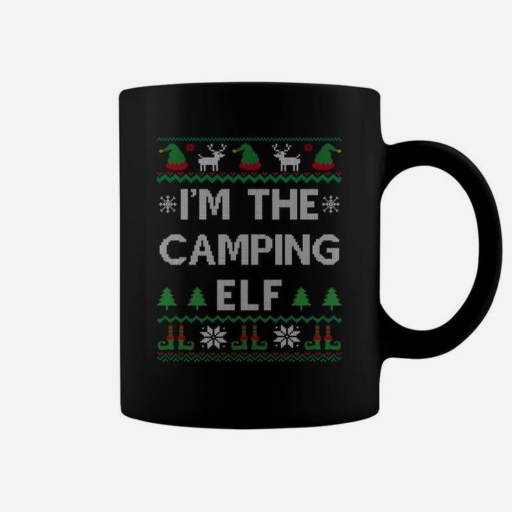 I'm The Camping Elf Funny Camper Camp Lover Ugly Christmas Sweatshirt Coffee Mug