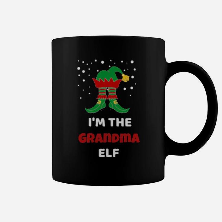 I'm The Grandma Elf Boots Hat Family Xmas Coffee Mug