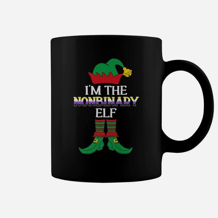 I'm The Nonbinary Elf Funny Xmas Gift Family Group Lgbtq Coffee Mug