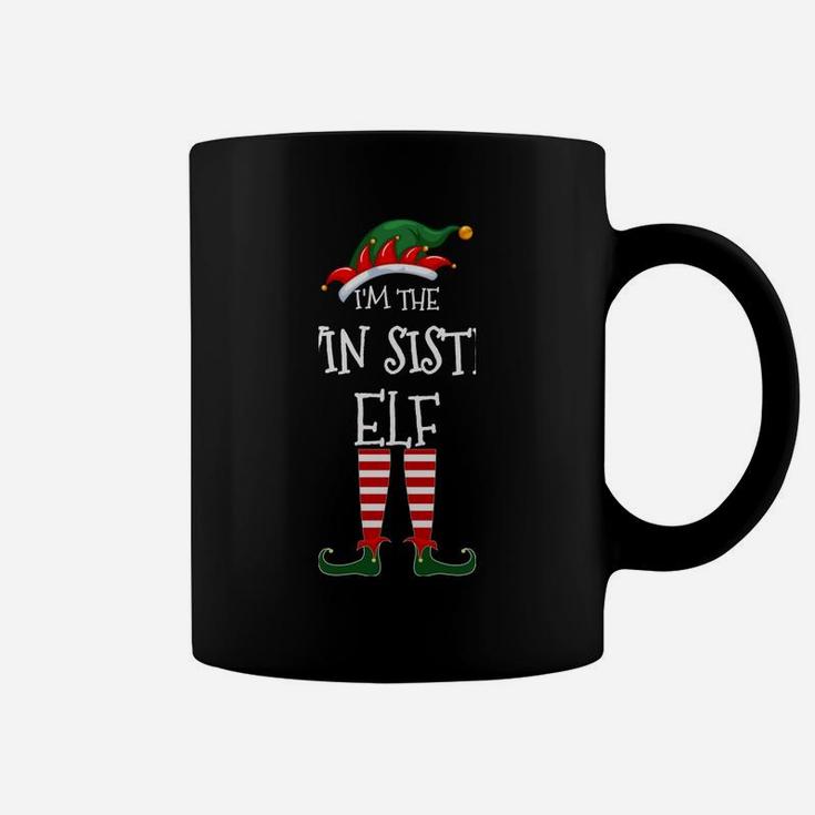 I'm The Twin Sister Elf Matching Family Unique Group Xmas Coffee Mug