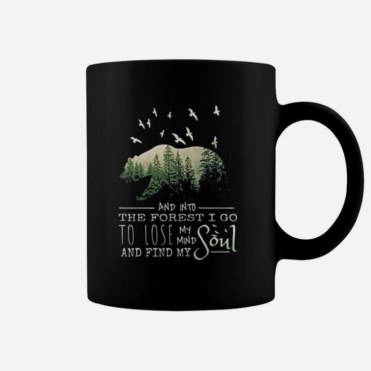 Into The Forest I Go Hiking Camping Nature Lover Gift Coffee Mug