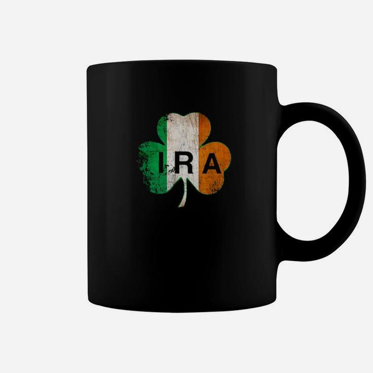 Ira Irish Lucky Shamrock St Patrick's Day Ireland Flag Coffee Mug