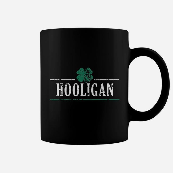 Irish Clover Hooligan Funny Saint Patricks Day Lucky Irish Coffee Mug