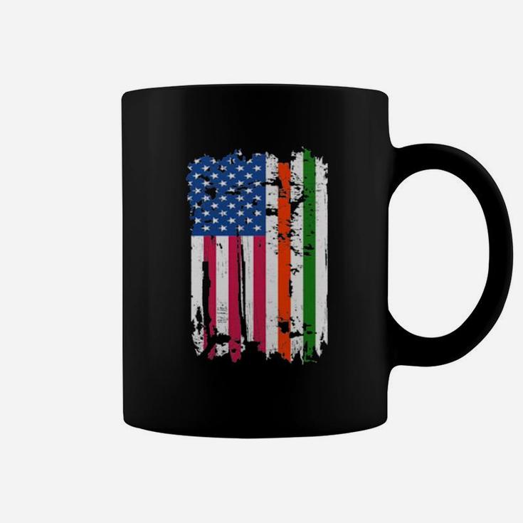 Irish Ireland Flag American Coffee Mug