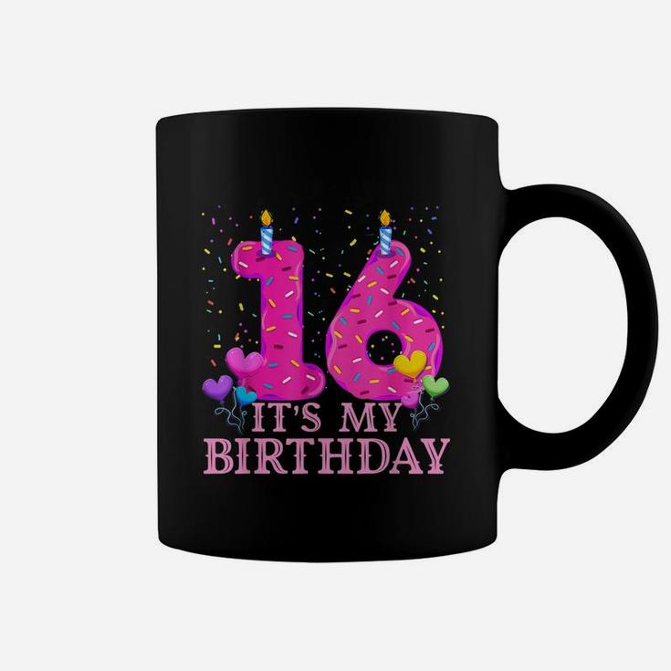 It's My 16Th Birthday Sweet Donut Happy 16 Year Old Coffee Mug