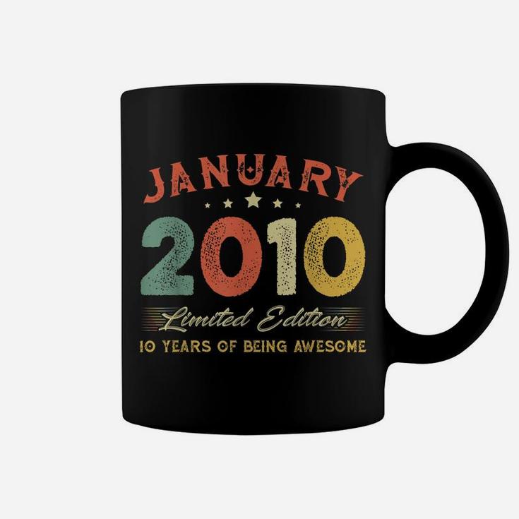 January 2010 10 Years Old Vintage 10Th Birthday Gifts Coffee Mug