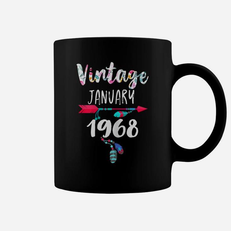January Girls 1968 Birthday Gift 53 Years Vintage Since 1968 Coffee Mug