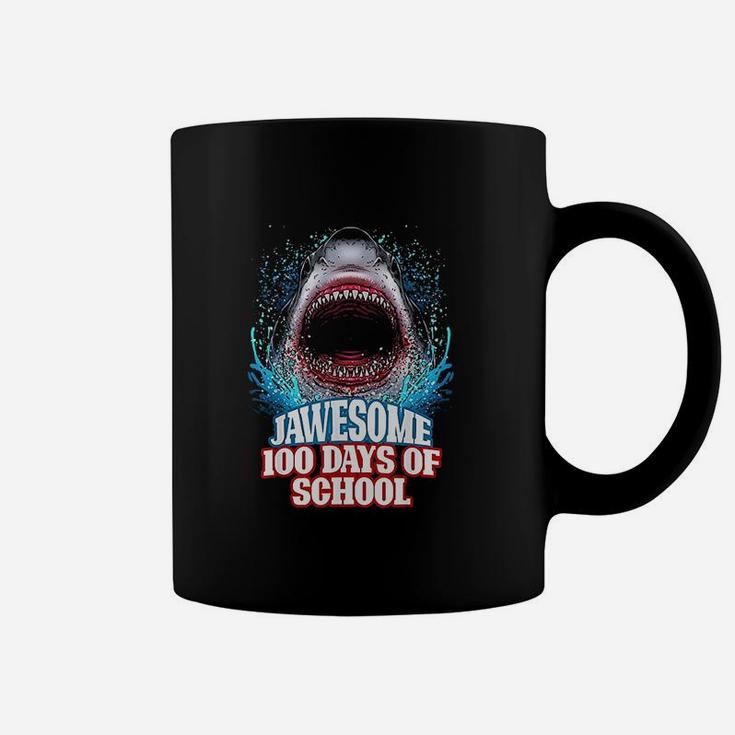 Jawesome 100 Days Of School Great White Shark Coffee Mug