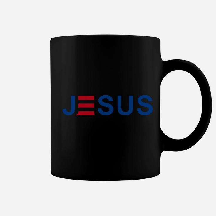 Jesus Patriotic Christian Faith In God Red White And Blue Coffee Mug