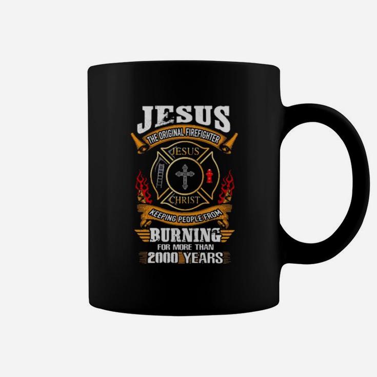Jesus The Firefighter Jesus Christ Keeping People From Coffee Mug