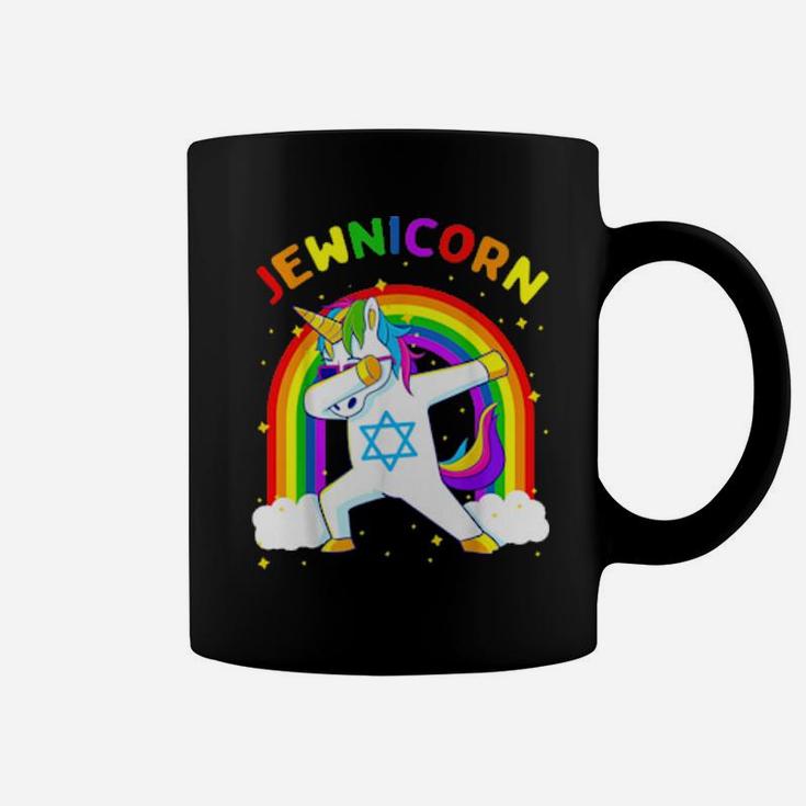 Jewnicorn Hanukkah Dabbing Unicorn Chanukah Coffee Mug