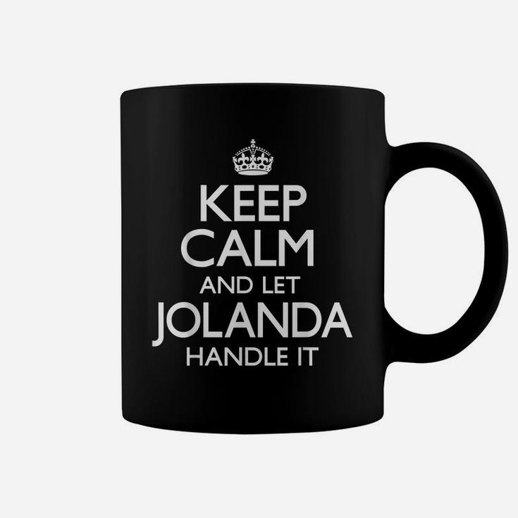 Jolanda Name Keep Calm Funny Coffee Mug