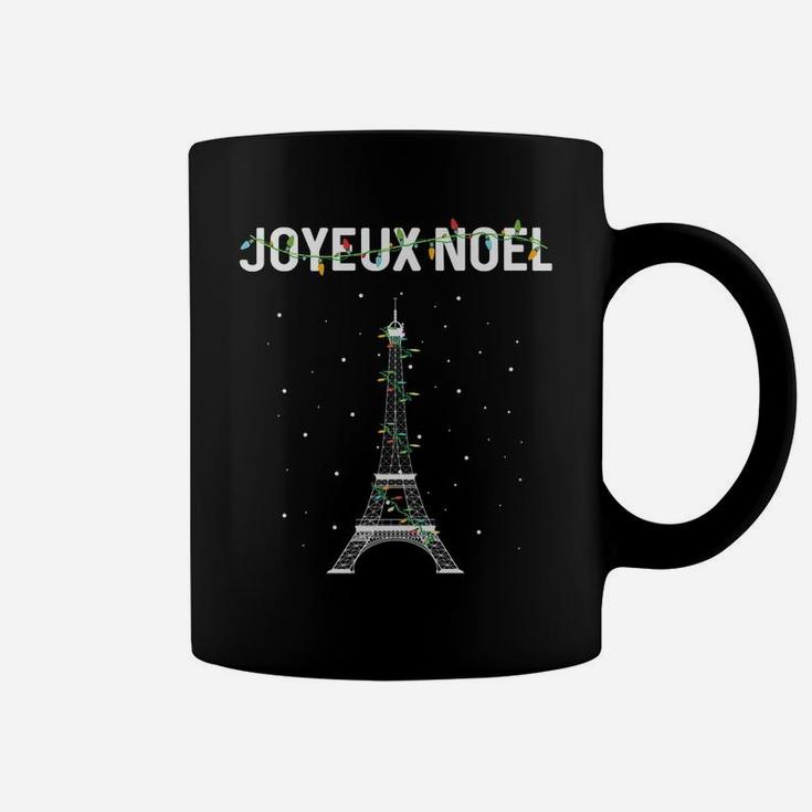 Joyeux Noel French Paris Eiffel Tower Christmas Coffee Mug