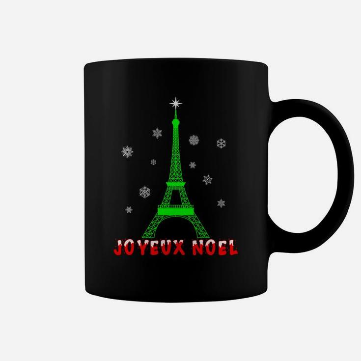 Joyeux Noel French Paris Eiffel Tower Merry Christmas Xmas Coffee Mug