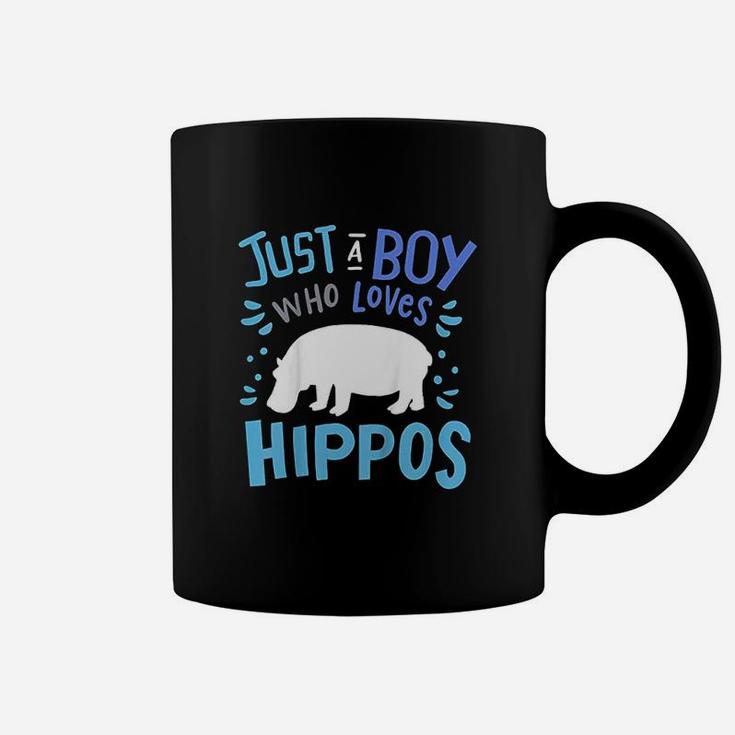 Just A Boy Who Loves Hippos Coffee Mug