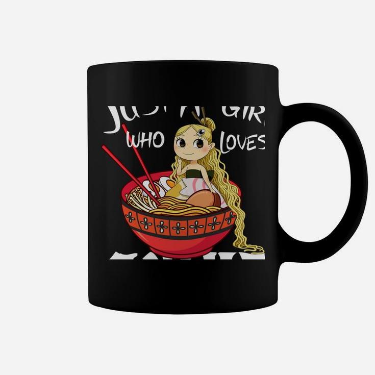 Just A Girl Who Loves Anime And Ramen Bowl Japanese Noodles Coffee Mug
